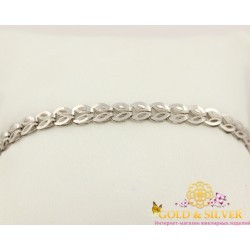 Серебряный браслет 925 проба. Браслет, плетение Лав модерн 810099с